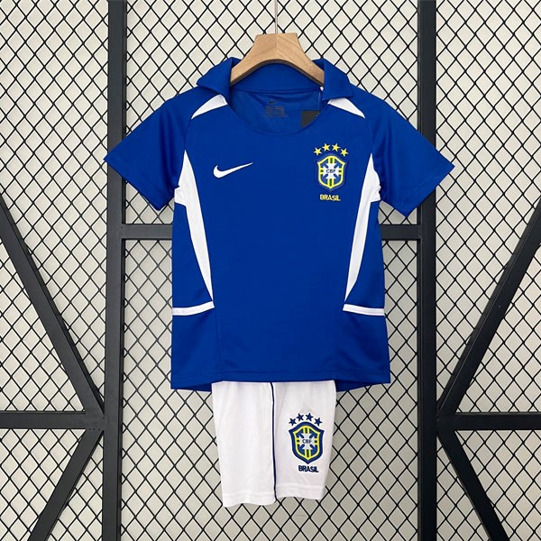 Camiseta Brasil Segunda Equipación Niño Retro 2002
